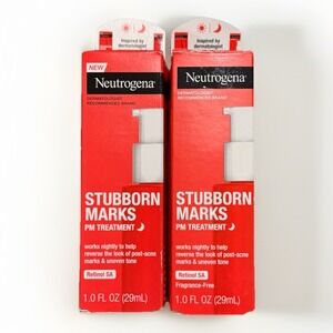 2 Pack Neutrogena Stubborn‎ Marks PM Treatment - 1oz. Each - Fragrance Free